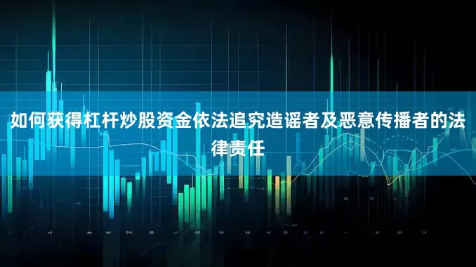 如何获得杠杆炒股资金依法追究造谣者及恶意传播者的法律责任